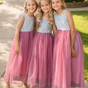 New Flower Girl Dress Baby Kids Summer Princess Party Lace Wedding Birthday Dresses Children Clothing 2 4 6 8 10 12 14