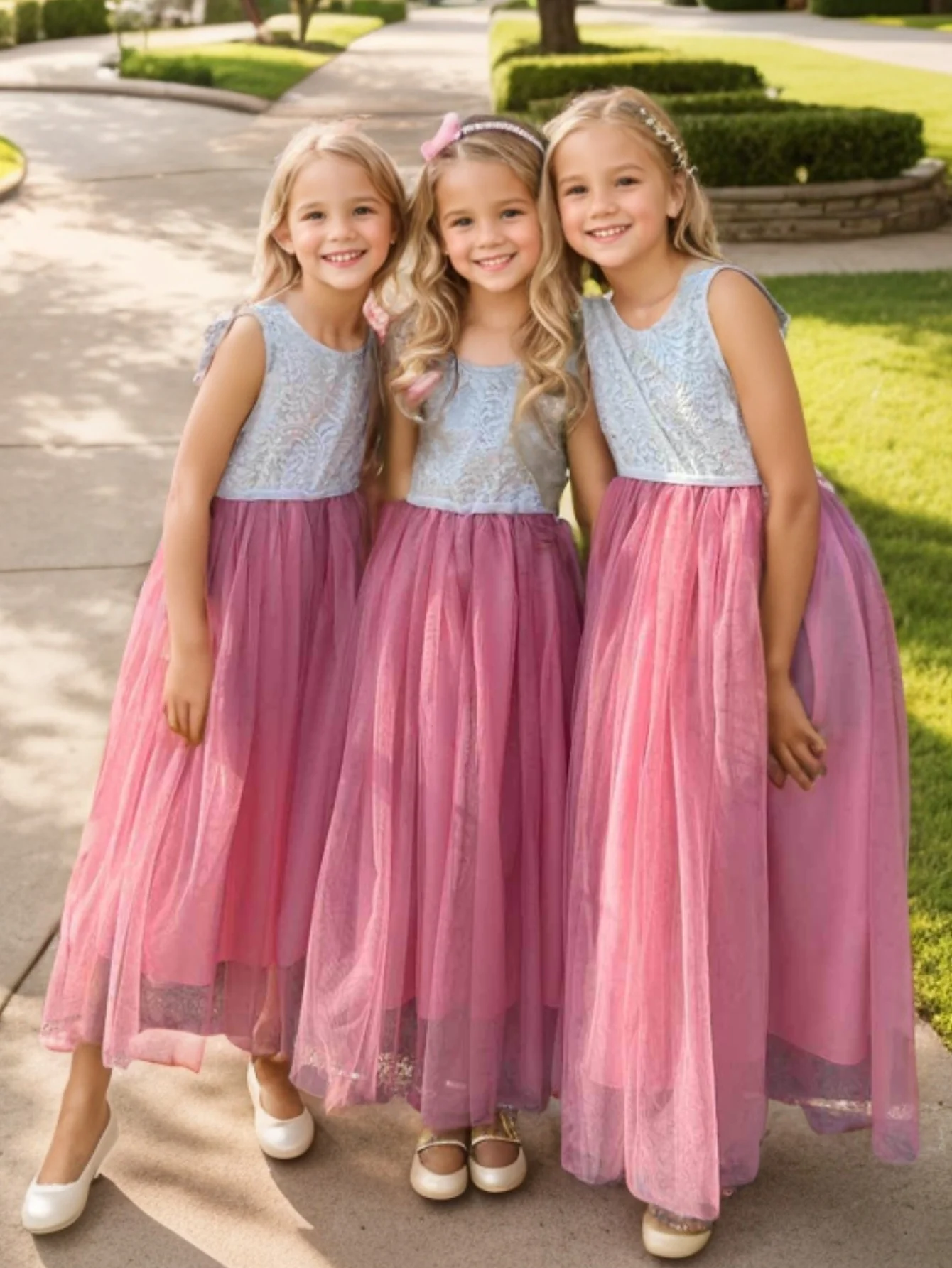 New Flower Girl Dress Baby Kids Summer Princess Party Lace Wedding Birthday Dresses Children Clothing 2 4 6 8 10 12 14