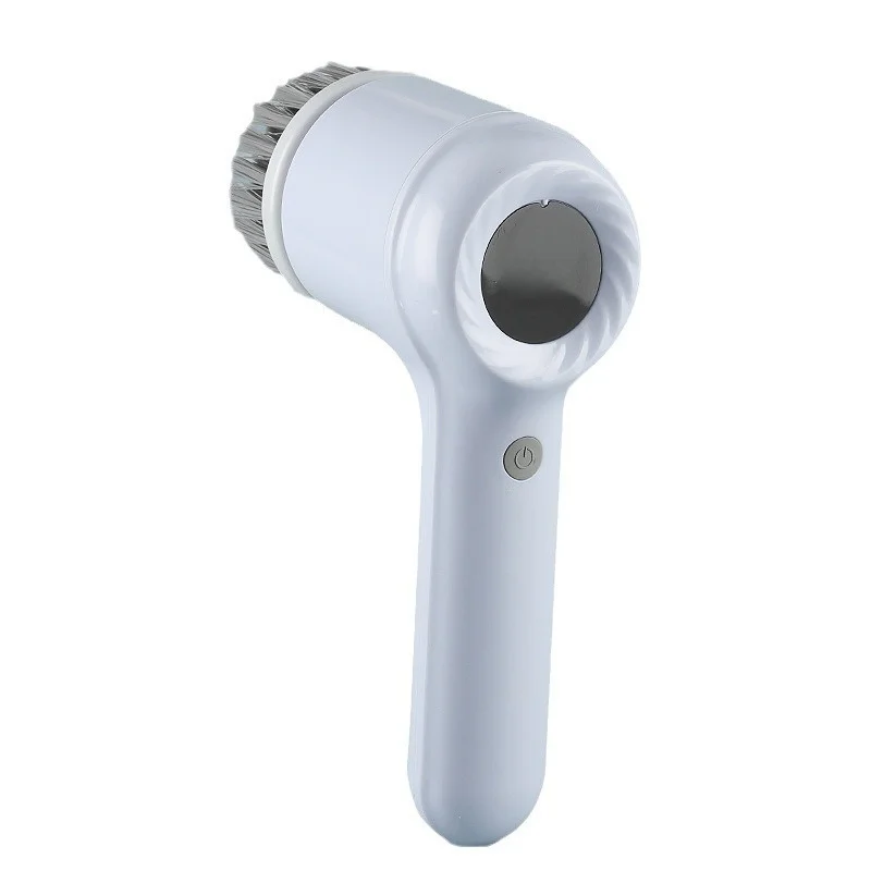 New Household Kitchen 2nd Gear Electric Spin Scrubber Cordless Shower Room Scrubber Cleaning Brush with 4 Replaceable Brush Head - Image 6