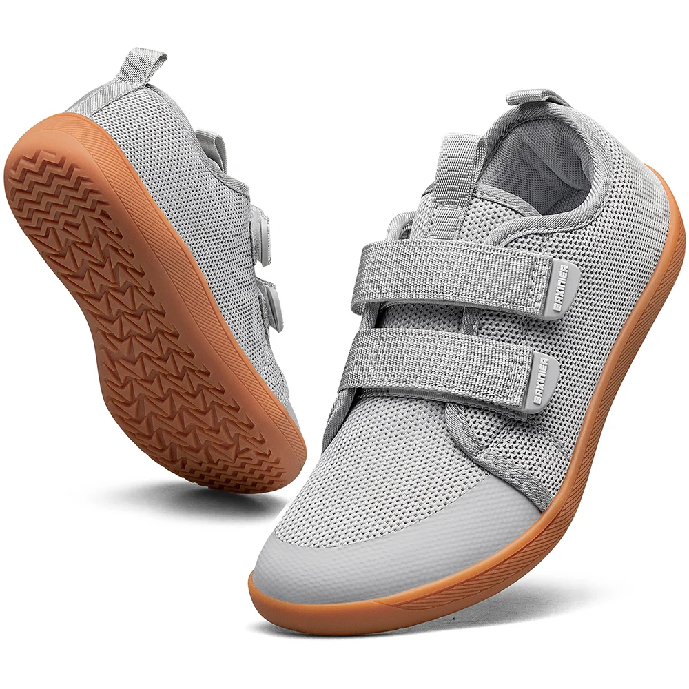 New Kids Barefoot Sneakers Girls Boys Fashionable Children's Shoes Wide Toe Breathable Knitted Mesh Sole Non Slip Walking Cross - Image 4