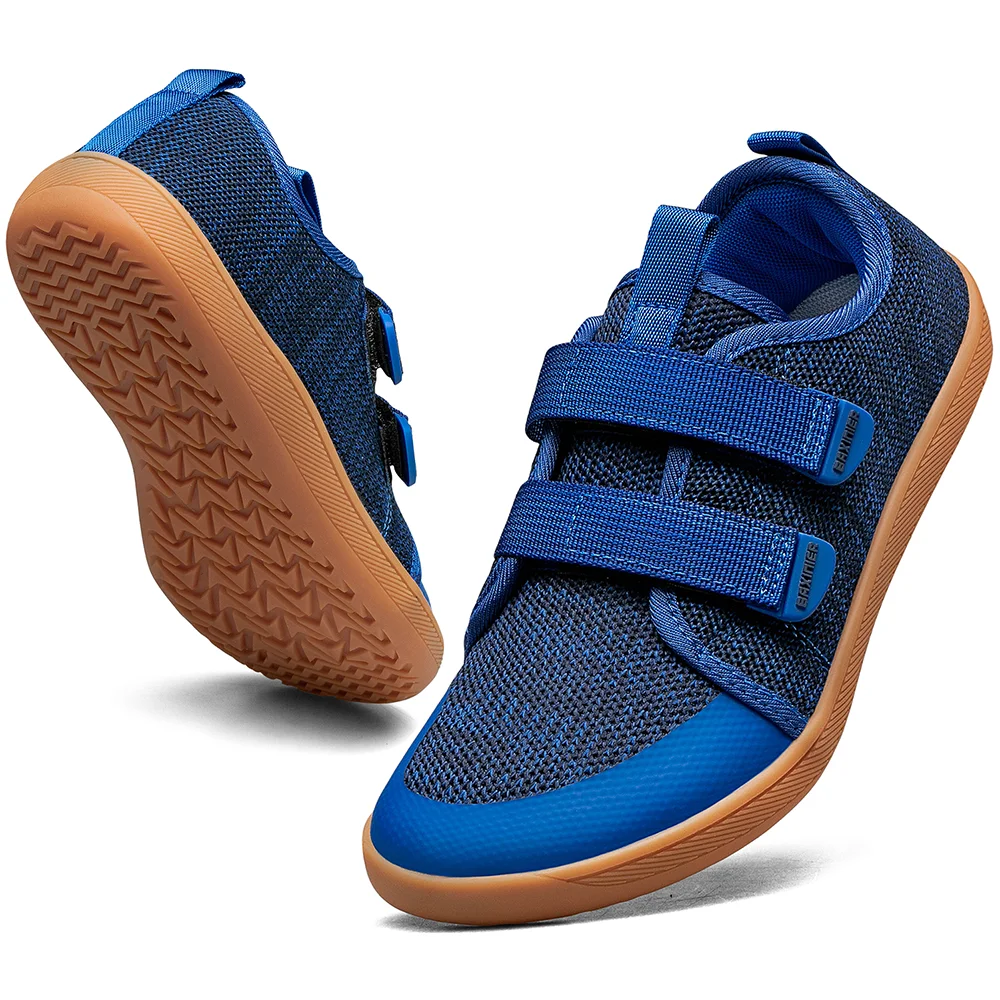 New Kids Barefoot Sneakers Girls Boys Fashionable Children's Shoes Wide Toe Breathable Knitted Mesh Sole Non Slip Walking Cross - Image 6