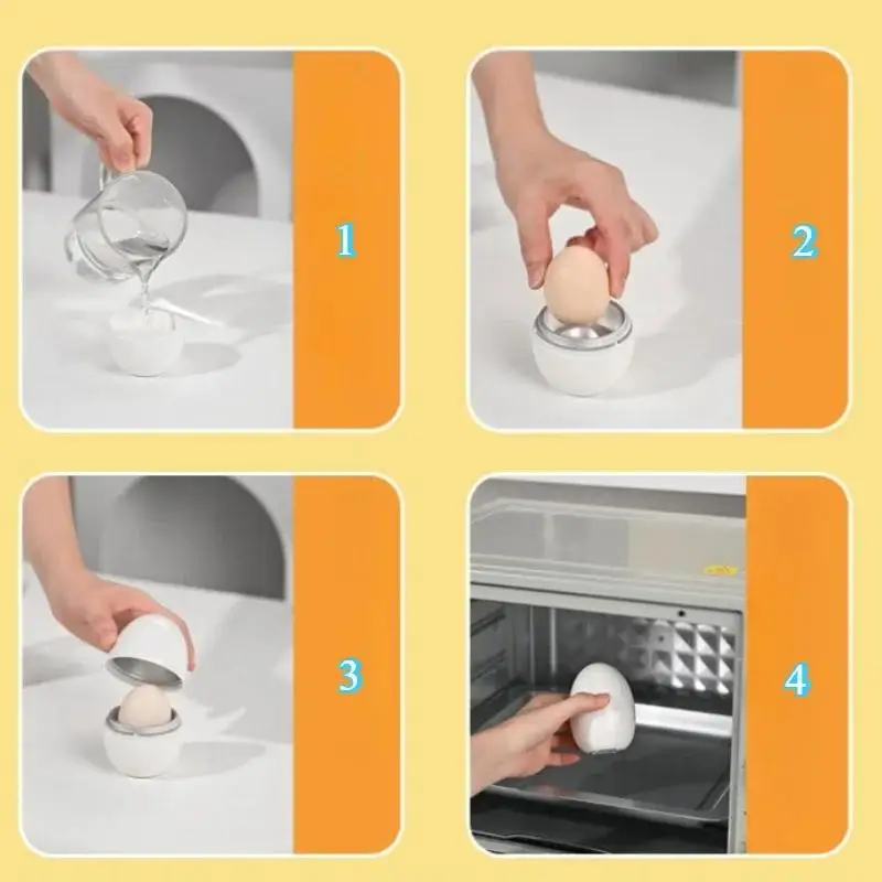 New Microwave Eggs Steamer Boiler Cooker 1/4 Eggs Capacity Easy Quick 5 Minutes Hard Or Soft Boiled Kitchen Cooking Tools - Image 2