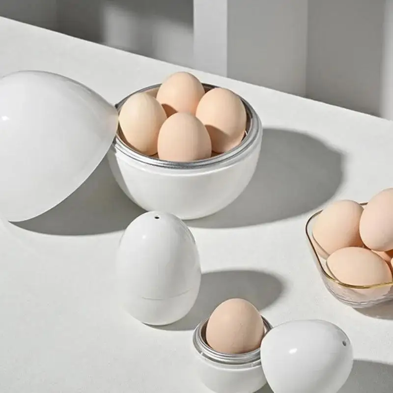 New Microwave Eggs Steamer Boiler Cooker 1/4 Eggs Capacity Easy Quick 5 Minutes Hard Or Soft Boiled Kitchen Cooking Tools - Image 4