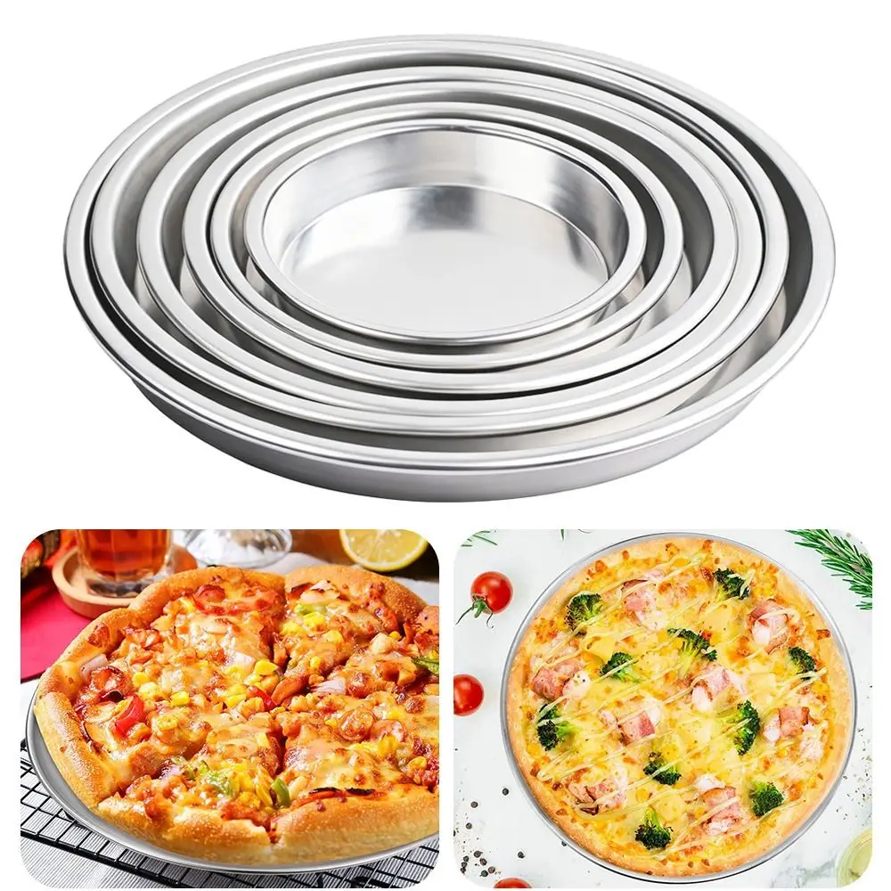 New Round Baking Tray Even Heating Non-stick Oven Tray Aluminum Alloy Pizza Baking Pan