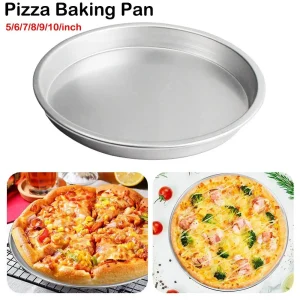 New Round Baking Tray Non-stick Even Heating Oven Tray Aluminum Alloy Cookies Baking Tray