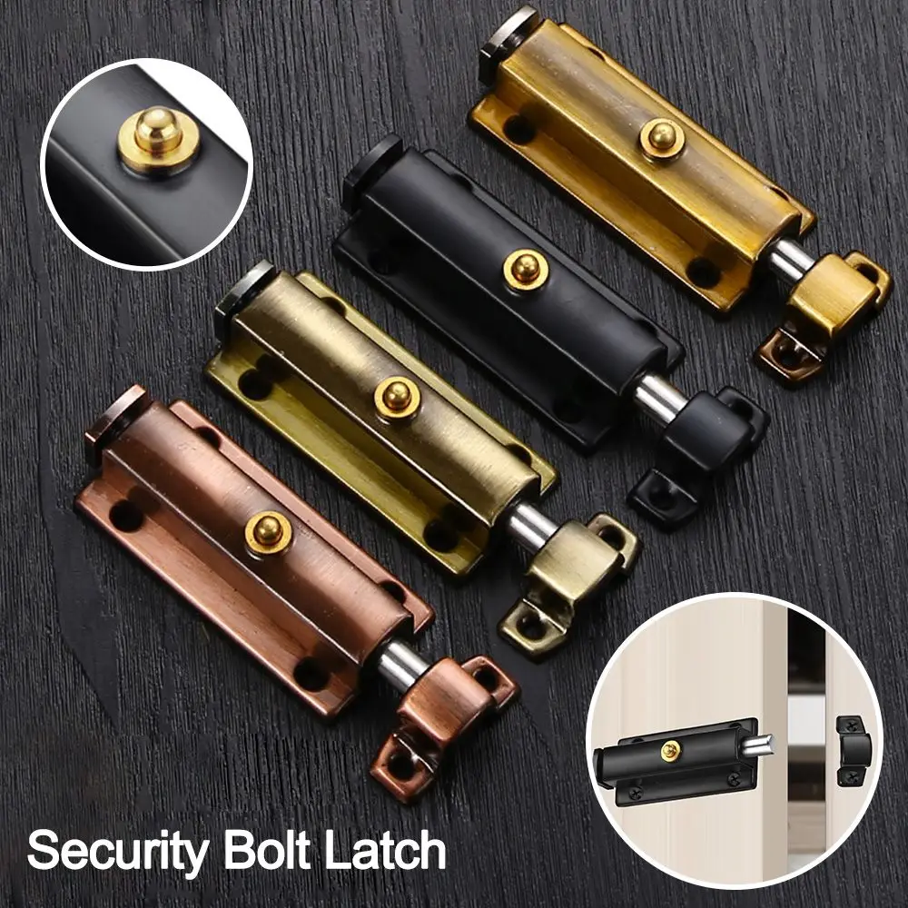 New Stainless Steel Door Lock 3Inch Automatic Spring Door Latch Anti-theft Hardware Security Bolt Latch Door - Image 4