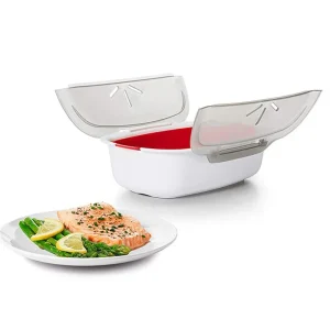 New Steam Case Plastic Steamer With Lid Microwave Oven Steamer For Steamed Bread Bun Dumpling Fish Kitchen Tools Cooking Tools
