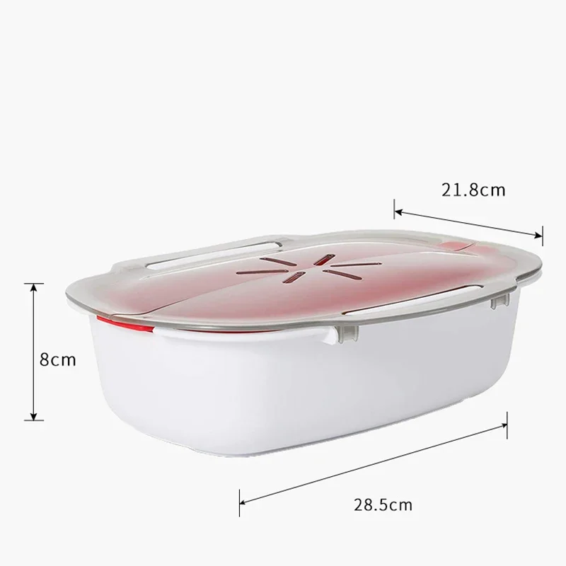 New Steam Case Plastic Steamer With Lid Microwave Oven Steamer For Steamed Bread Bun Dumpling Fish Kitchen Tools Cooking Tools - Image 6