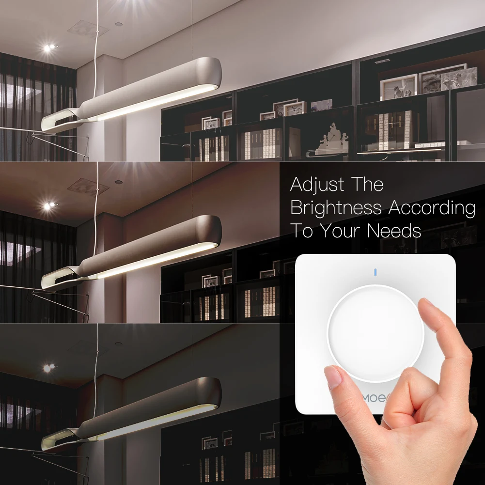 New ZigBee Smart Rotary/Touch Light Dimmer Switch Smart Life/Tuya APP Remote Control Works with Alexa Google Voice Assistants EU - Image 2