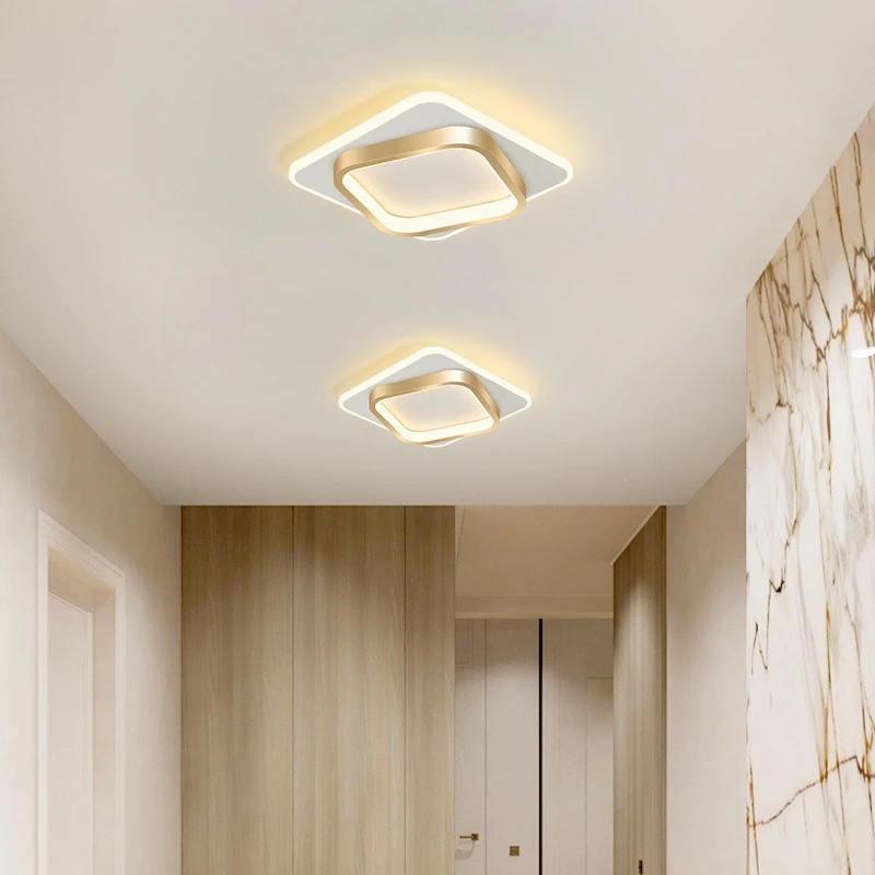 Nordic Luxury Gold Ceiling Light Modern Creativity 110V220V Ceiling Lamp Living Room Restaurant Aisle Simple Decor Ceiling Light