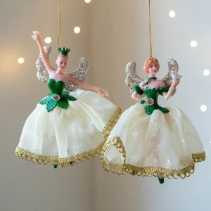 Nutcracker Ballet Girls Pendant for Christmas Tree Decorative Ornaments Holiday Party Home Winter Holiday Atmosphere Decor Dance
