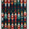 Nutcracker Ballet Throw Blanket, Christmas Holiday Decor, Festive Home Bedding Gift, Cozy Sofa Decoration