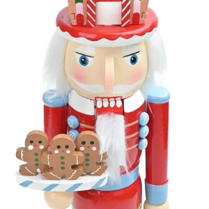 Nutcracker Christmas Decor 38cm Wooden Table Centerpiece Figure Nutcracker Christmas Decorations For Fireplace Birthday Party