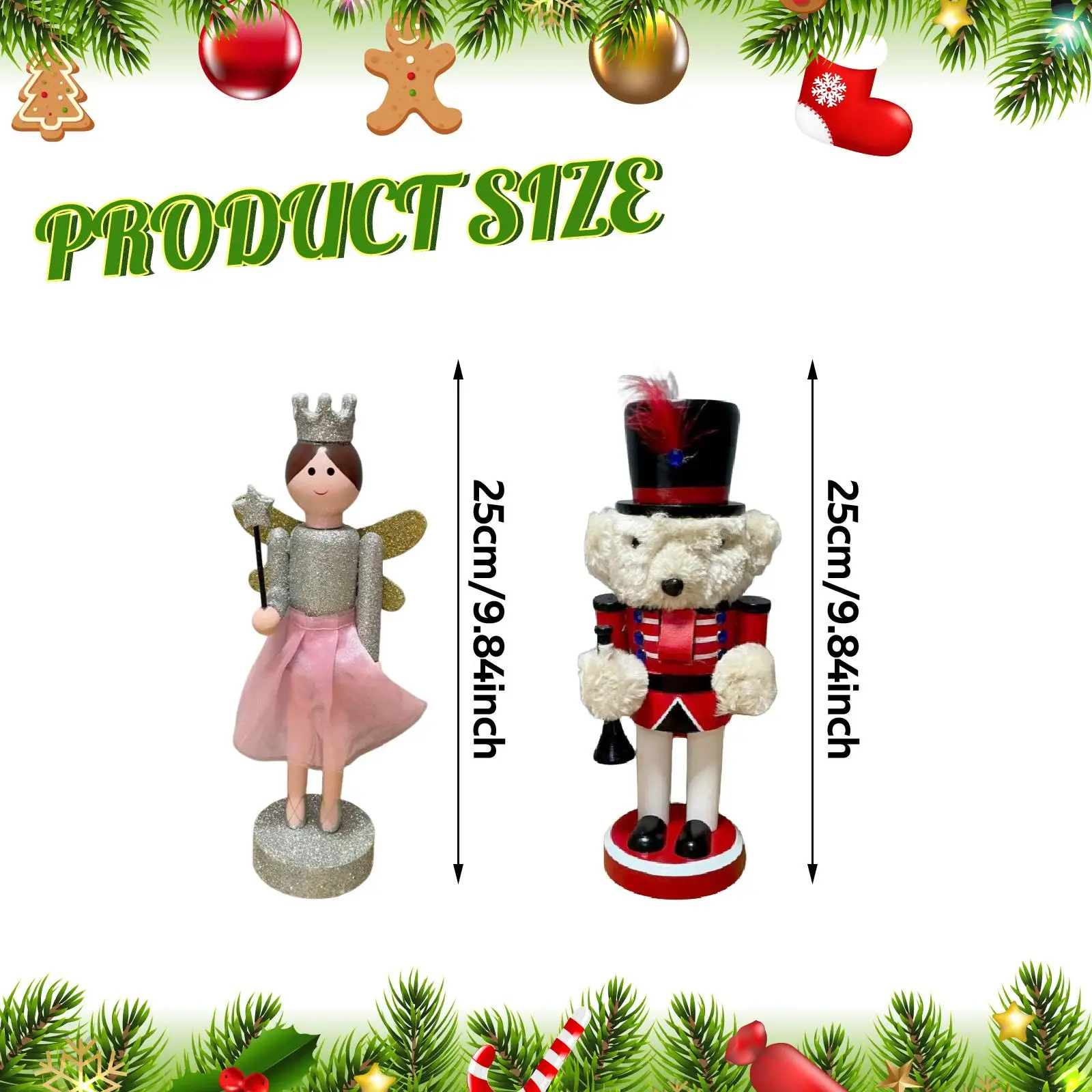 Nutcracker Figurine Craft Nutcracker Doll for Fireplace Festive Scene Layout Nutcracker Figurine Craft Nutcracker Doll for Fireplace Festive Scene Layout