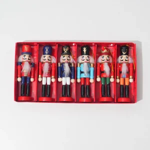 Nutcracker Miniatures Pink Series Nutcracker Puppet Ornaments Desktop Decoration Cartoons Walnuts Soldiers Band Do