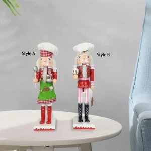 Nutcracker Ornament Creative Crafts Housewarming Gift Collectible Chef Sculpture for Bedroom Cabinet Indoor Living Room Decor