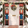 Nutcracker Soldier Door Banner Decor 2025 Christmas Decorations for Home Xmas Hanging Ornaments Navidad Noel Gifts New Year 2026