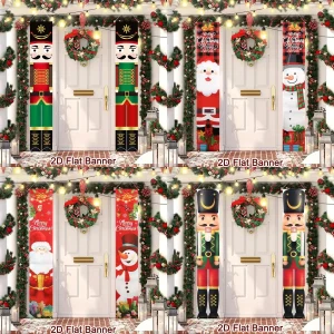Nutcracker Soldier Door Banner Nutcracker Christmas Decorations for Home 2026 Xmas Hanging Ornaments Navidad Gifts New Year 2027