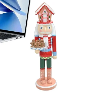 Nutcrackers Figures 38cm Wooden Table Centerpiece Figure Nutcracker Christmas Decorations For Fireplace Birthday Party Home