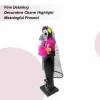 Nutcrackers Figures Day Of The Dead 14 Inch Nutcracker Figurine With Cat Wooden Figurine For Halloween Holiday Display Shelf