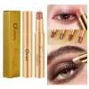 O'CHEAL Three Color Eye Shadow Stick Gradient Delicate Shiny Waterproof Glitter Eye Shadow Waterproof Long-Lasting Eye Cosmetics