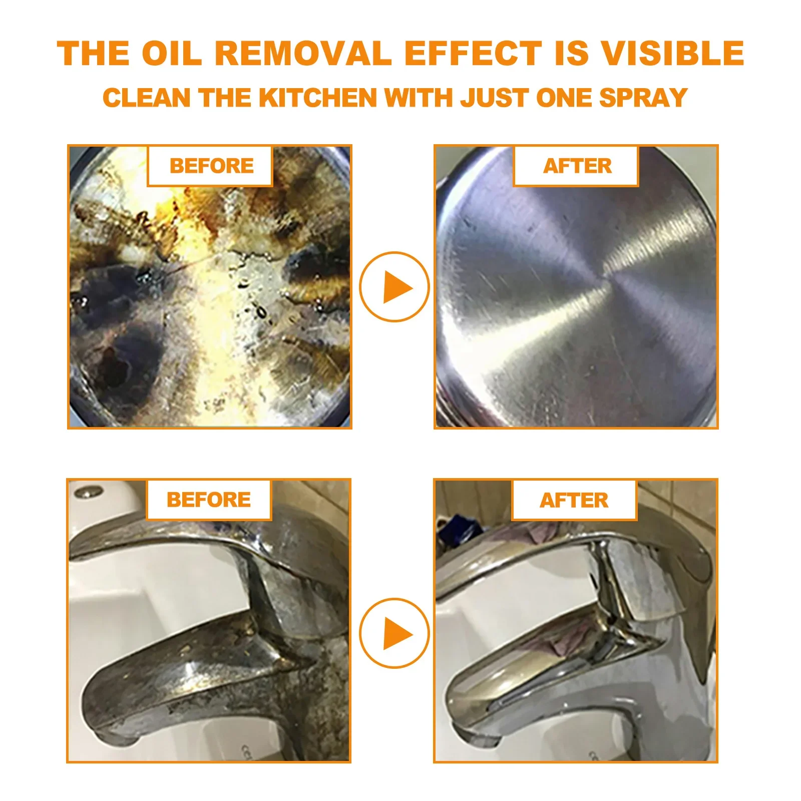 Oil Cleaner Bubble Spray Remover Grease Foam Multipurpose Dirt Oil Cleaning Kitchen Grills Foam Washing Kitchenware Degreaser - Image 4