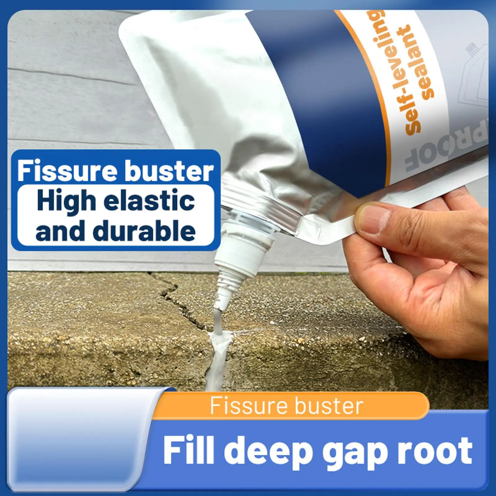 Outdoor 500ml Concrete Sealant Cement Concrete Waterproofing Sealant Heavy Duty Sealing Glue Penetrating Adhesive Sealant - Image 6