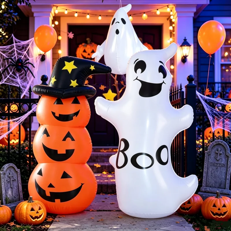 Oversized Thick PVC Inflatable Hanging Ghost Pumpkin Toy Halloween Horror Decorations For Yard, Bar Mall Haunted House - Image 2