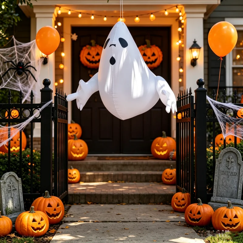 Oversized Thick PVC Inflatable Hanging Ghost Pumpkin Toy Halloween Horror Decorations For Yard, Bar Mall Haunted House - Image 4
