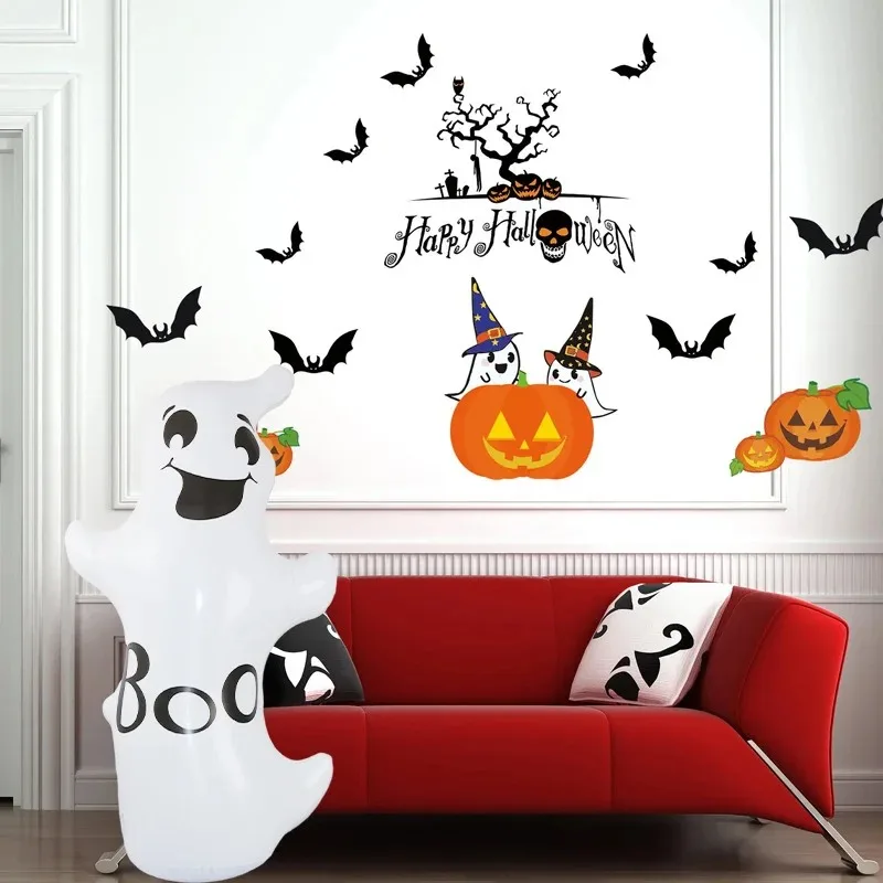 Oversized Thick PVC Inflatable Hanging Ghost Pumpkin Toy Halloween Horror Decorations For Yard, Bar Mall Haunted House - Image 5