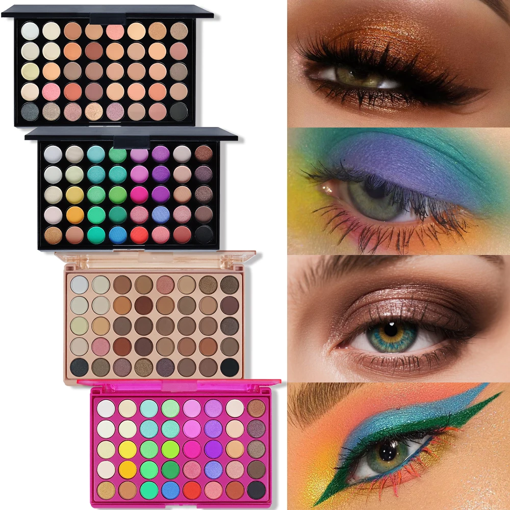 POPFEEL 40 Color Earth Tones &Rainbow Shades Eyeshadow Palette -Long-Lasting, Highly Pigmented, Smooth Matte and Shimmer Finish - Image 2