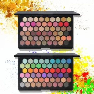 POPFEEL 54-Color Eyeshadow Palette - Versatile Earth Tones & Vibrant Rainbow Shades in One Compact - Create Endless Makeup Looks