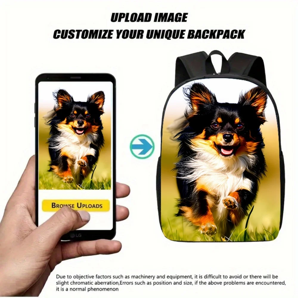 Personalized Custom Photo Backpack HD Sublimation Print Student School Bag Custom Image Casual Travel Shoulder Daypack Gifts - Image 2