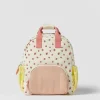 Personalized Embroidered Strawberry Kid Backpack Canvas Dopamine Print Colorful Schoolbag Cotton Baby Bag