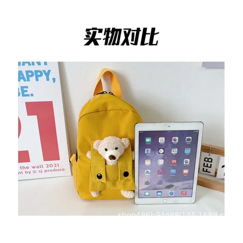 Personalized Name Cute Bear Toddler Backpack Lightweight Waterproof Kindergarten Bag Preschool Bag for Kids Gifts 2-5 Years - Image 5