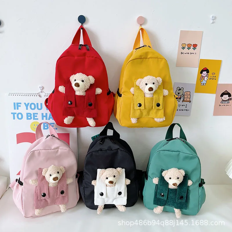 Personalized Name Cute Bear Toddler Backpack Lightweight Waterproof Kindergarten Bag Preschool Bag for Kids Gifts 2-5 Years - Image 3