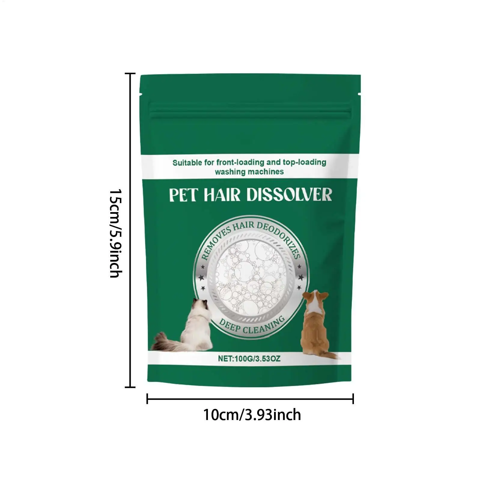 Pet Hair Remover Powder Laundry Detergent Additive Lint Dissolver for Cat Dog Hair Safe Fabric Softener Clothes Bedding Sofa - Image 6