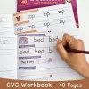 Phonics CVC Words Spelling Early Education Practice Book for Kids Classroom Handwriting Tracing Sight Words Exercises Workbook