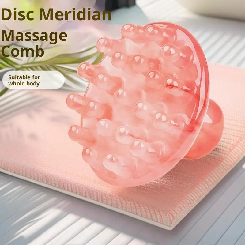 Pink Brown Massage Brushes For Body Meridian Home Beauty Salon - Image 4