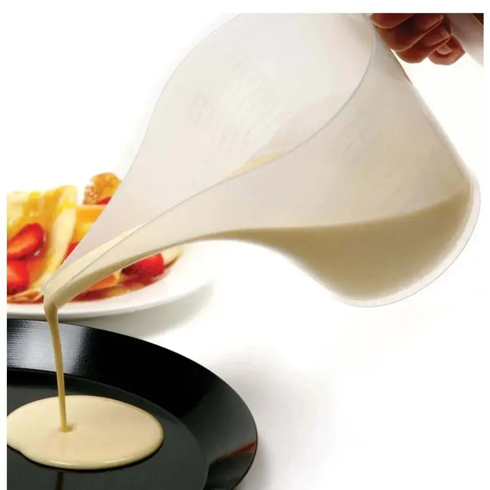 Plastic Measuring Cups Measuring Tool Graduated 1000ML Tip Mouth Cups Liquid Container Long Spout Funnel Pitcher Jug - Image 2