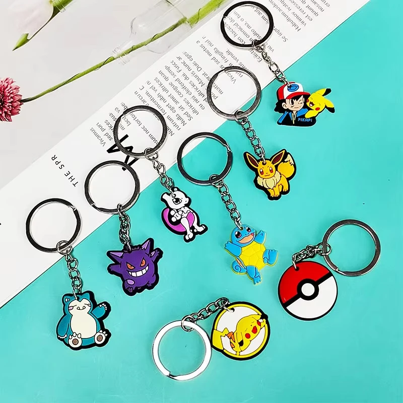 PokeMoned Party Favors Keychains Backpack Pika Pendants Accessories Souvenirs Festival Prizes for Kids Birthday Gift Baby Shower - Image 5