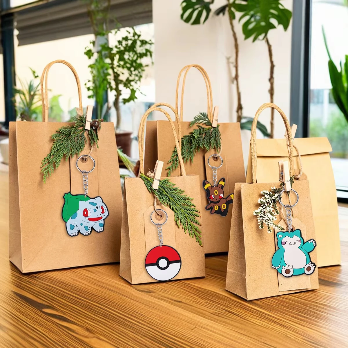 PokeMoned Party Favors Keychains Backpack Pika Pendants Accessories Souvenirs Festival Prizes for Kids Birthday Gift Baby Shower - Image 3