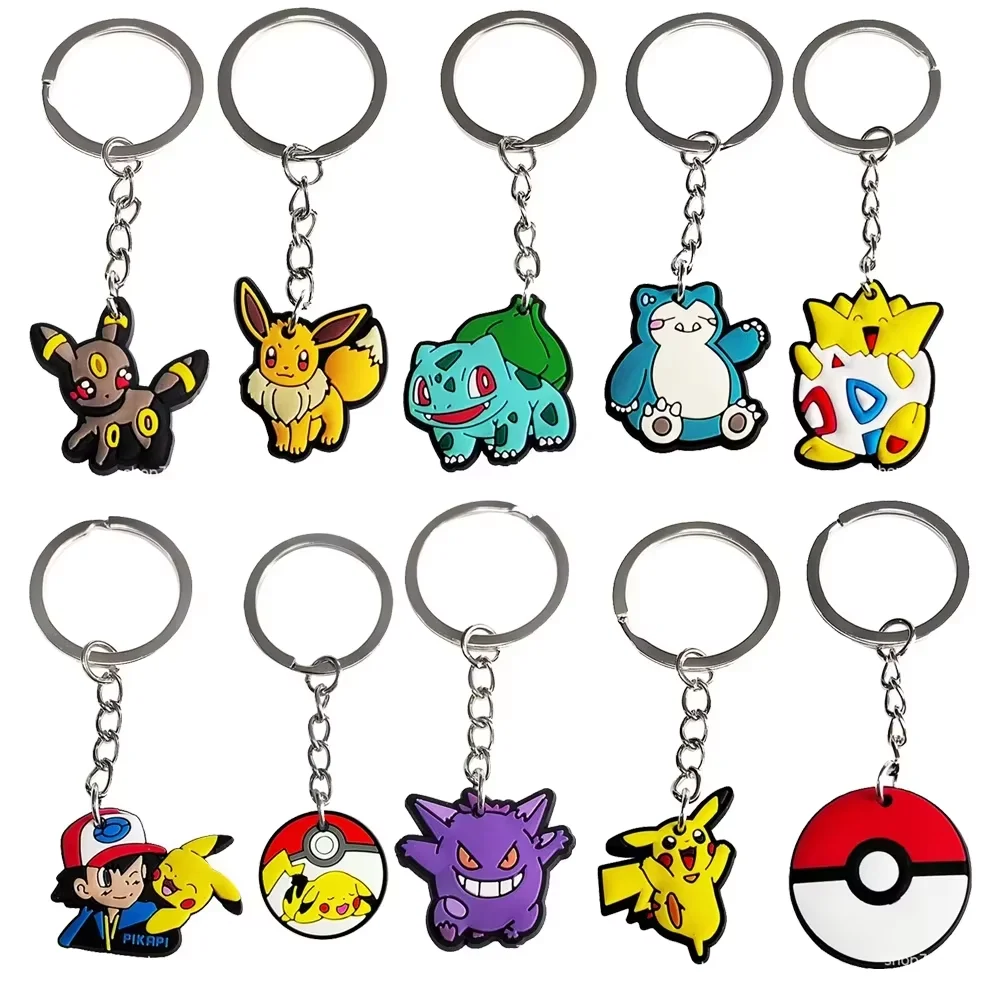 PokeMoned Party Favors Keychains Backpack Pika Pendants Accessories Souvenirs Festival Prizes for Kids Birthday Gift Baby Shower - Image 6