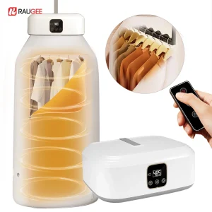 Portable Clothing Dryer Folding Electric Clothes Dryer Mini UV Sterilization Clothes Drying Machine Laundry Dryer with Remote