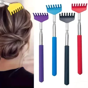 Portable Extendable Back Scratcher Stainless Steel Telescoping Back Scratcher Tool Telescopic Back Scratching Tool Massage Gift