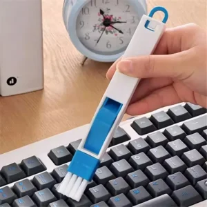 Portable Groove Cleaning Brush Dust Shovel Multifunctional Keyboard Door Window Rail Cleaner 1PCS