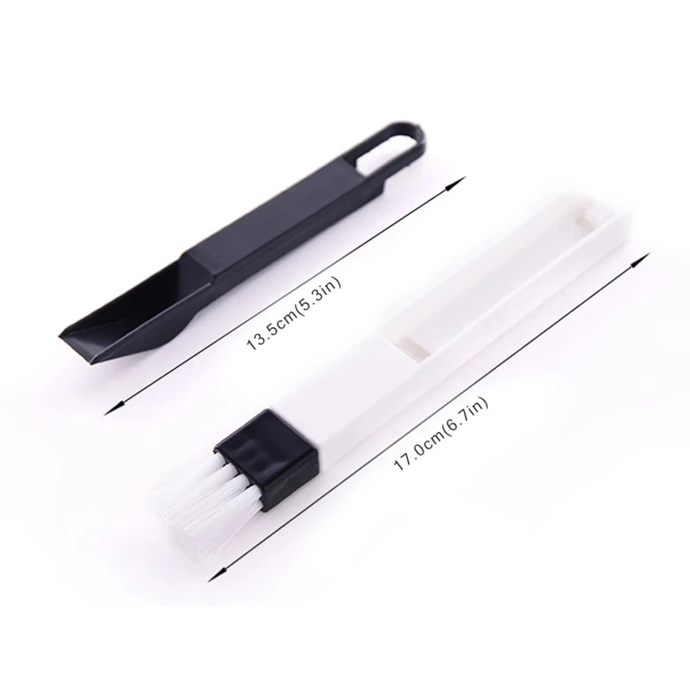 Portable Two-in-one Cleaning Brush Multifunctional Door and window Keyboard Groove Cleaner Dust Shovel Window Rail Cleaning Tool - Image 4