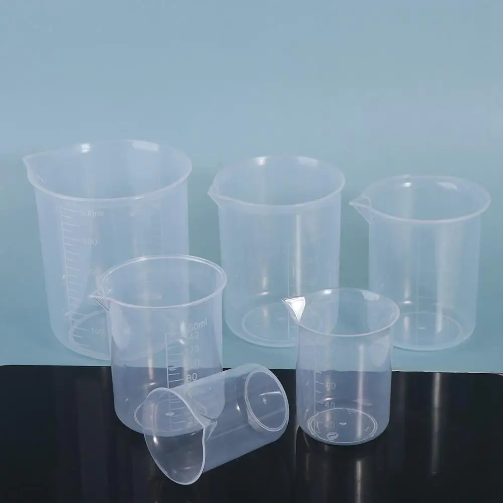 Portable with Scale for Kitchen Laboratory Test Transparent Thickened Measuring Cup Mixing Cups Graduated Cylinder Beaker - Image 2