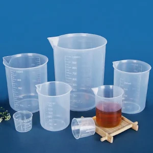 Portable with Scale for Kitchen Laboratory Test Transparent Thickened Measuring Cup Mixing Cups Graduated Cylinder Beaker
