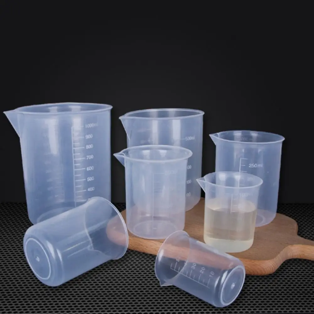 Portable with Scale for Kitchen Laboratory Test Transparent Thickened Measuring Cup Mixing Cups Graduated Cylinder Beaker - Image 5